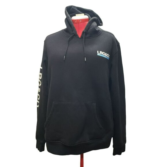 Lifted Research Group Black Giraffe Pullover Hoodie Sweatshirt LRG & Co Mens L - Picture 7 of 12